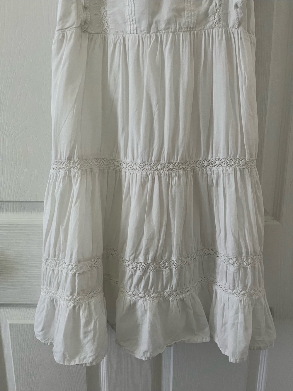 H&M White Ruffle Tiered Dress - Picture 3 of 6